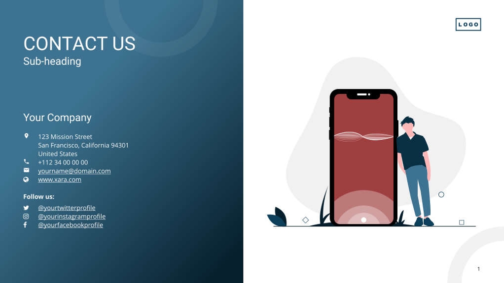 Free presentation investor pitch deck template