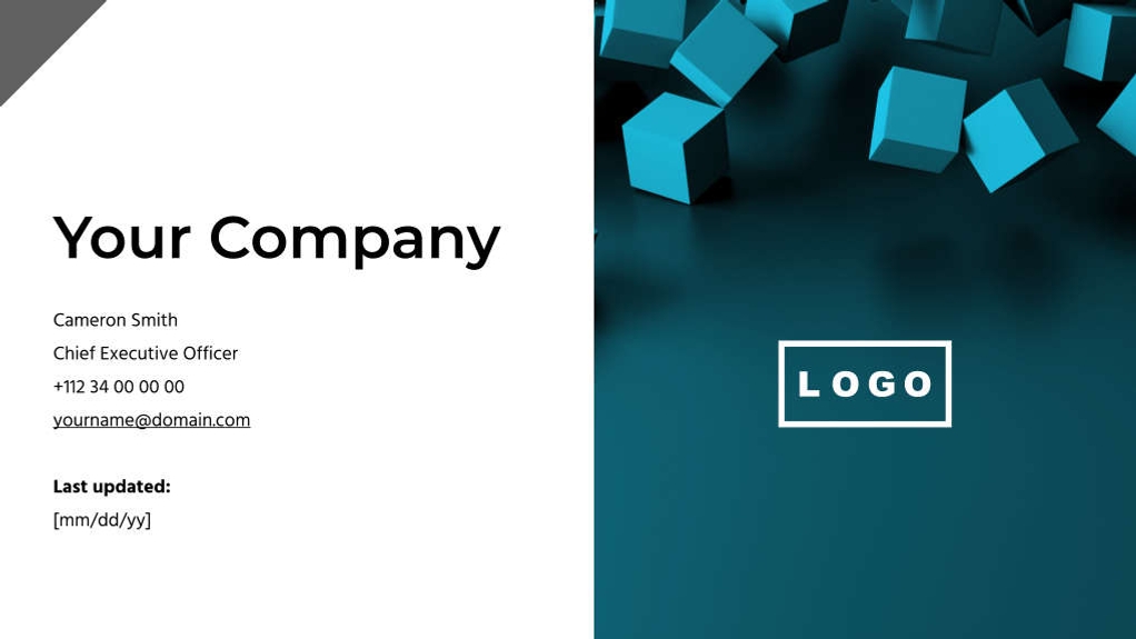 Free presentation investor update template