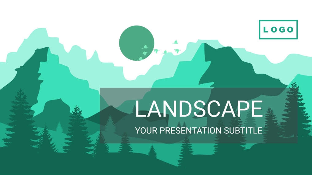 Free presentation landscape template