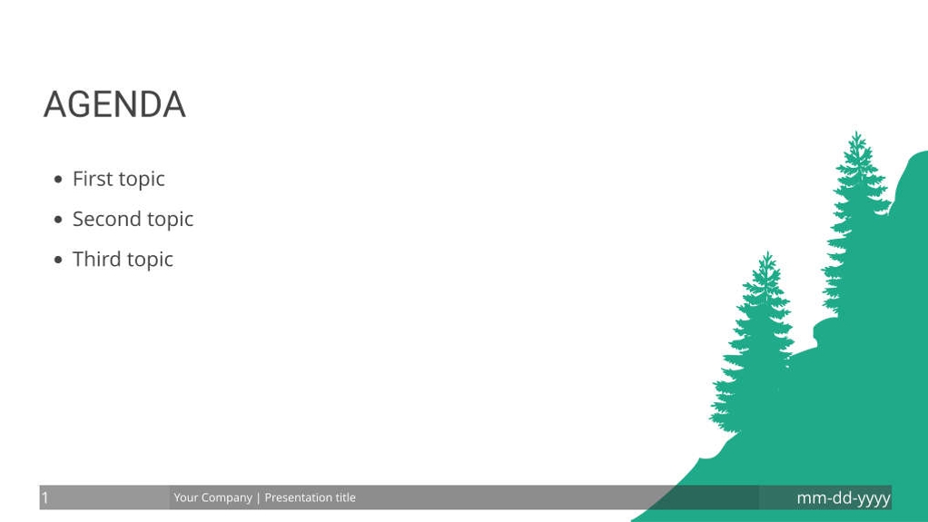 Free presentation landscape template