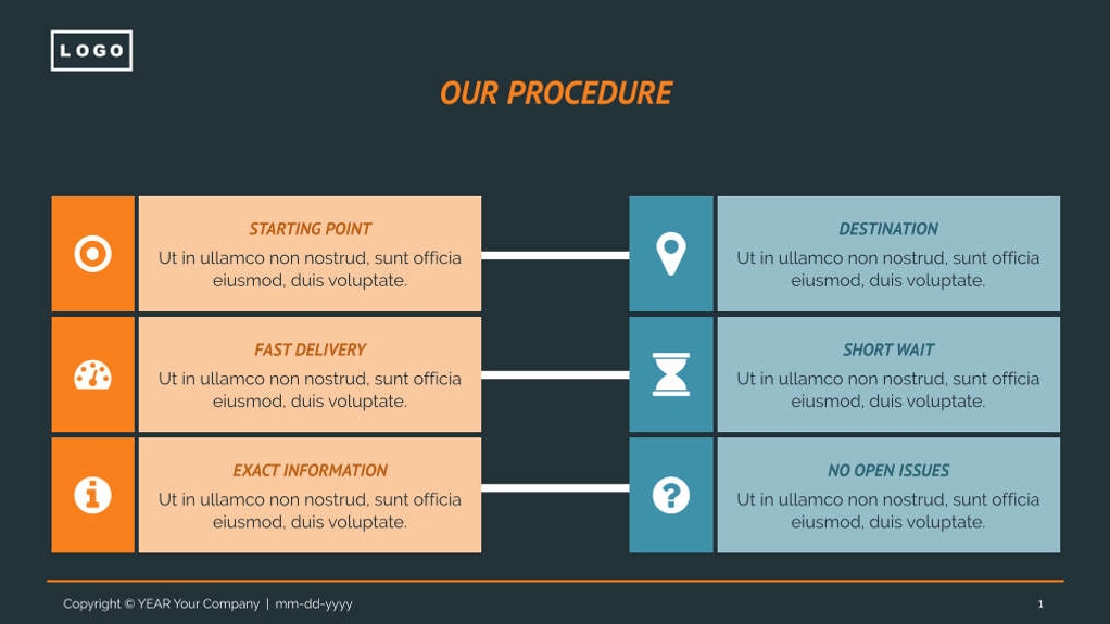 Free presentation logistics template