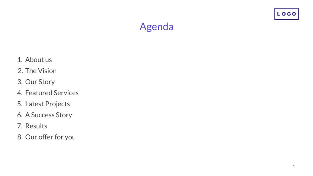 Free presentation marketing agency template