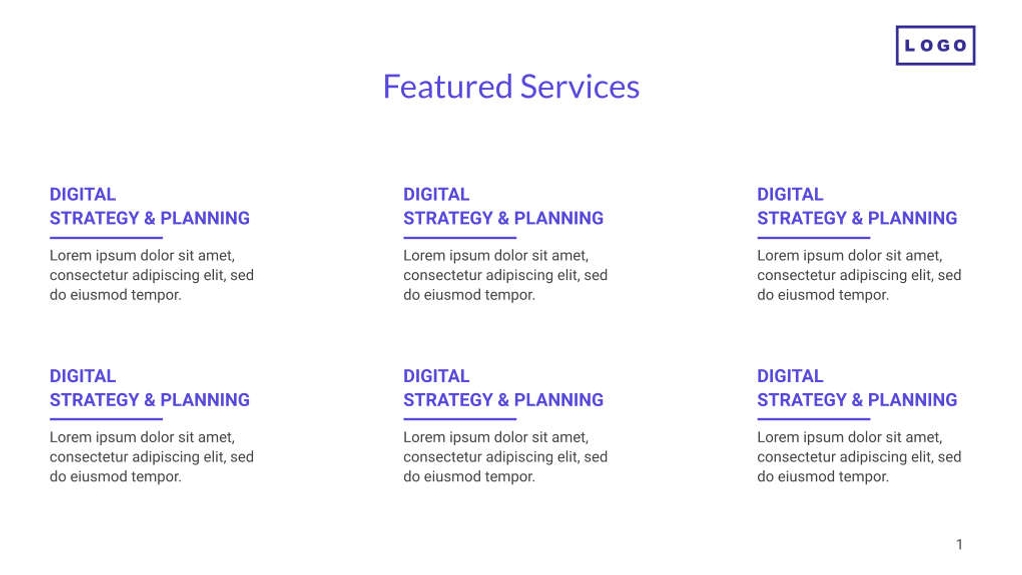 Free presentation marketing agency template