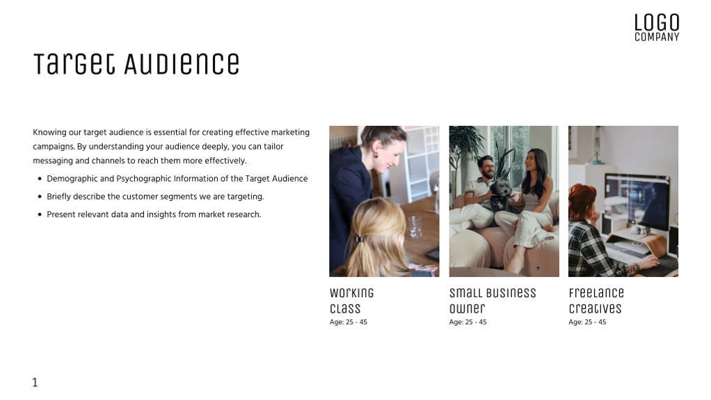 Free presentation marketing plan template