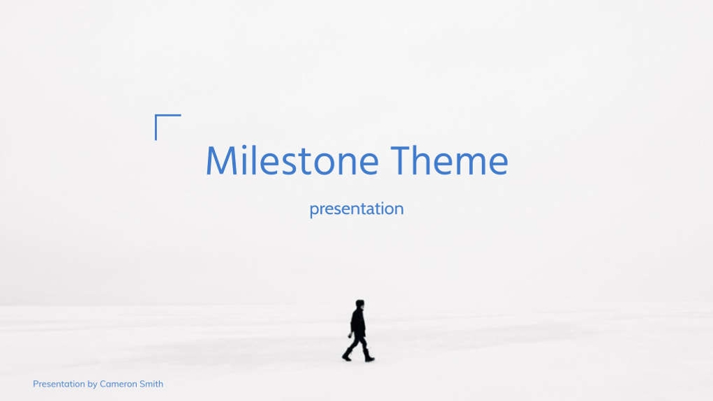 Free presentation milestone template