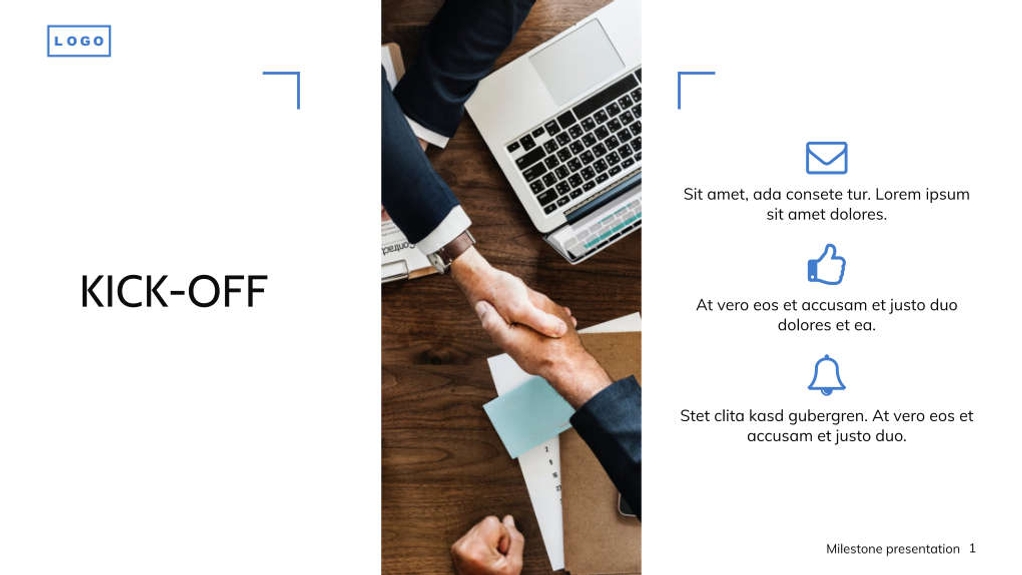 Free presentation milestone template