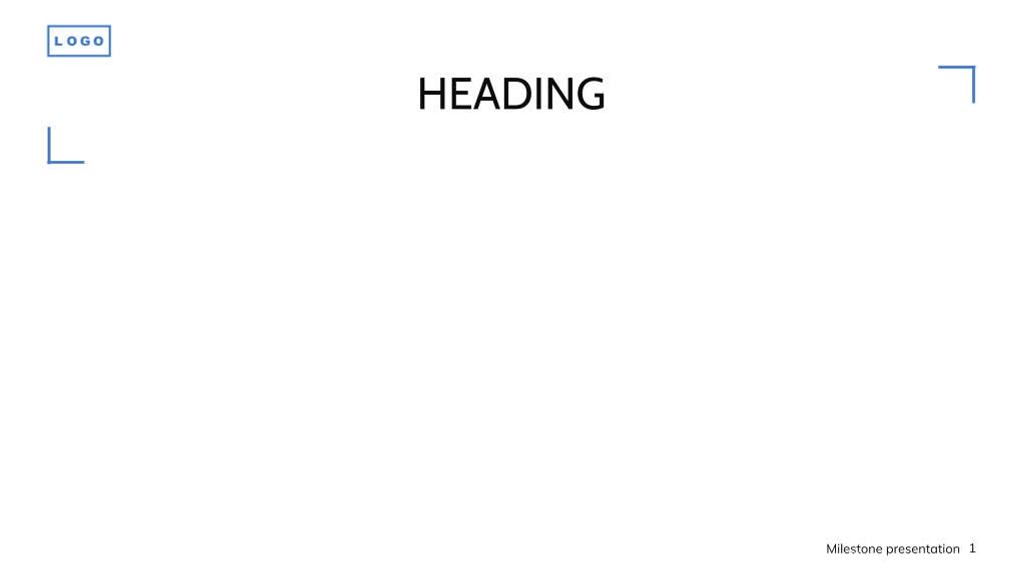 Free presentation milestone template