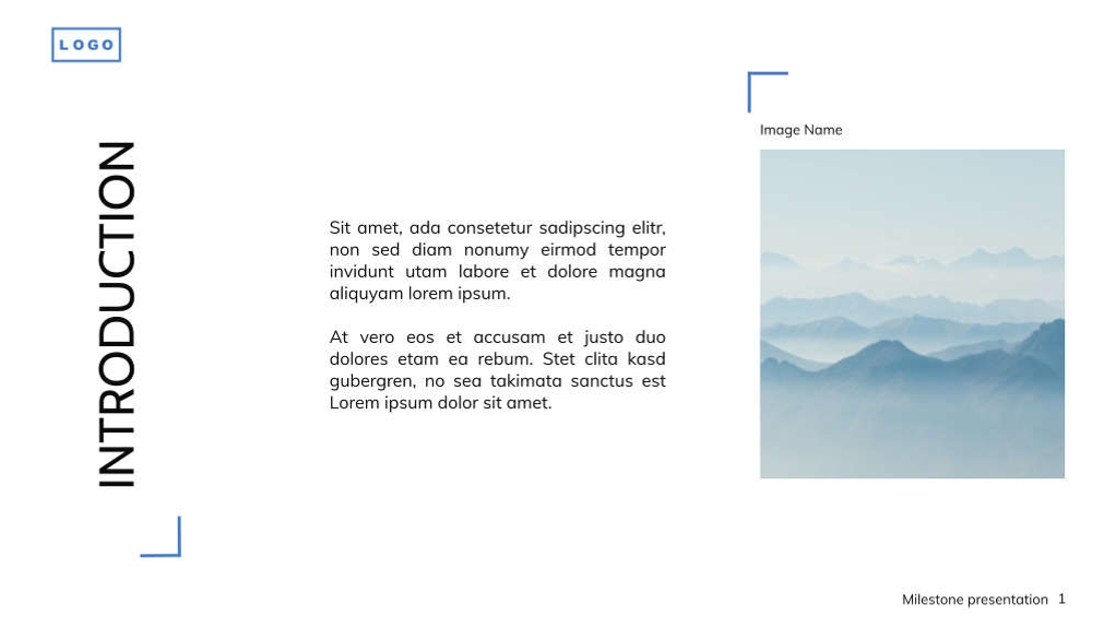 Free presentation milestone template