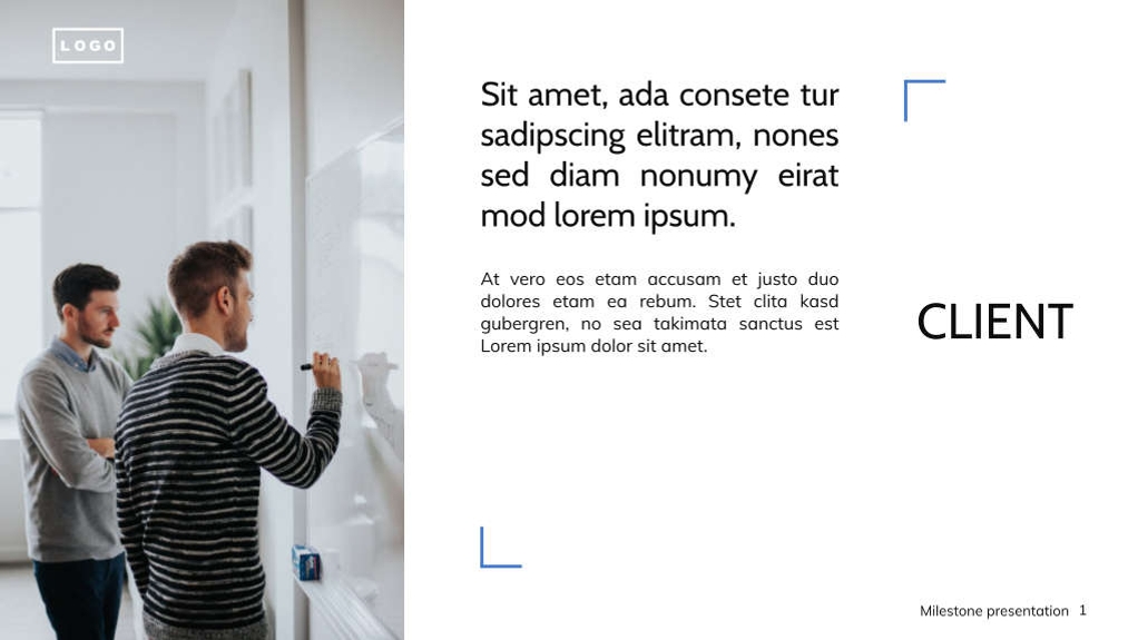 Free presentation milestone template