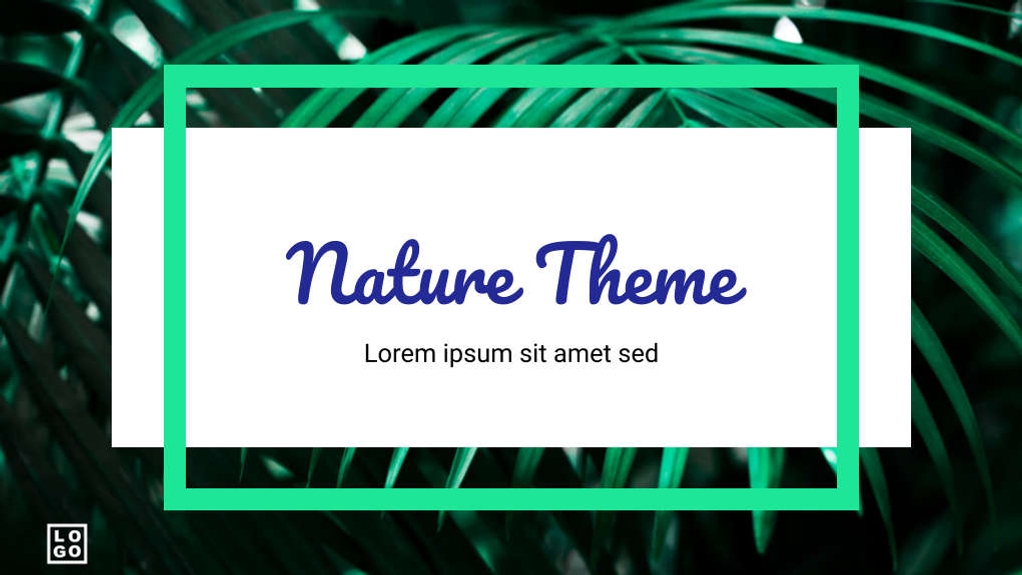 Free presentation nature template