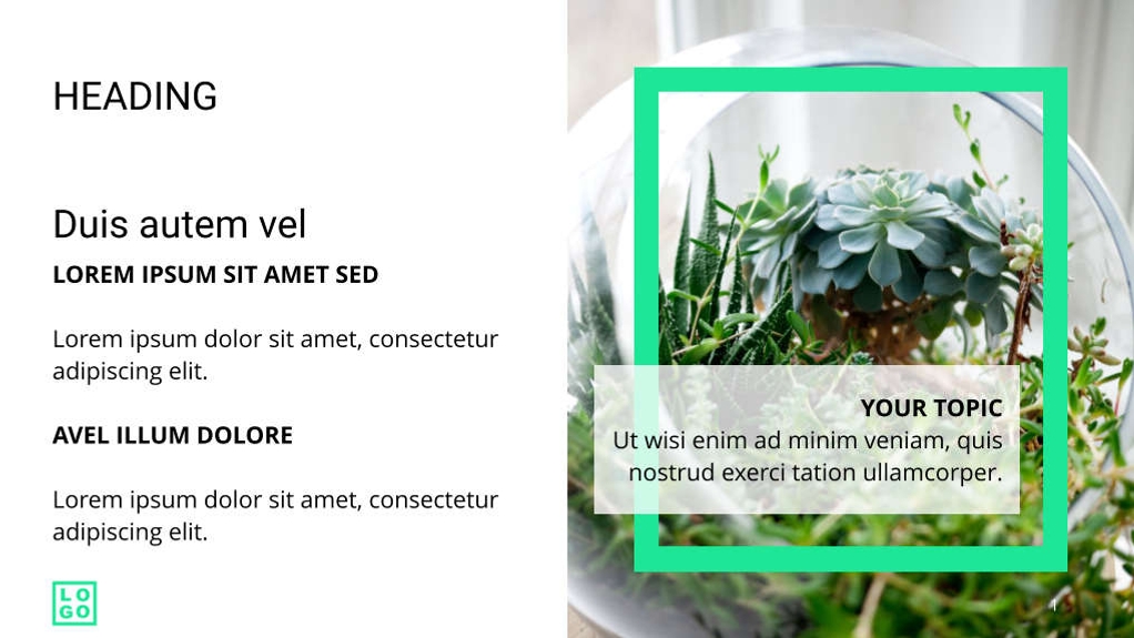 Free presentation nature template