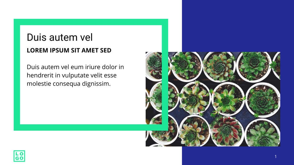 Free presentation nature template