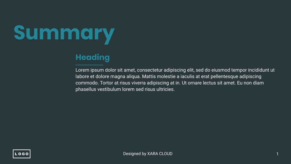 Free presentation pitch deck template