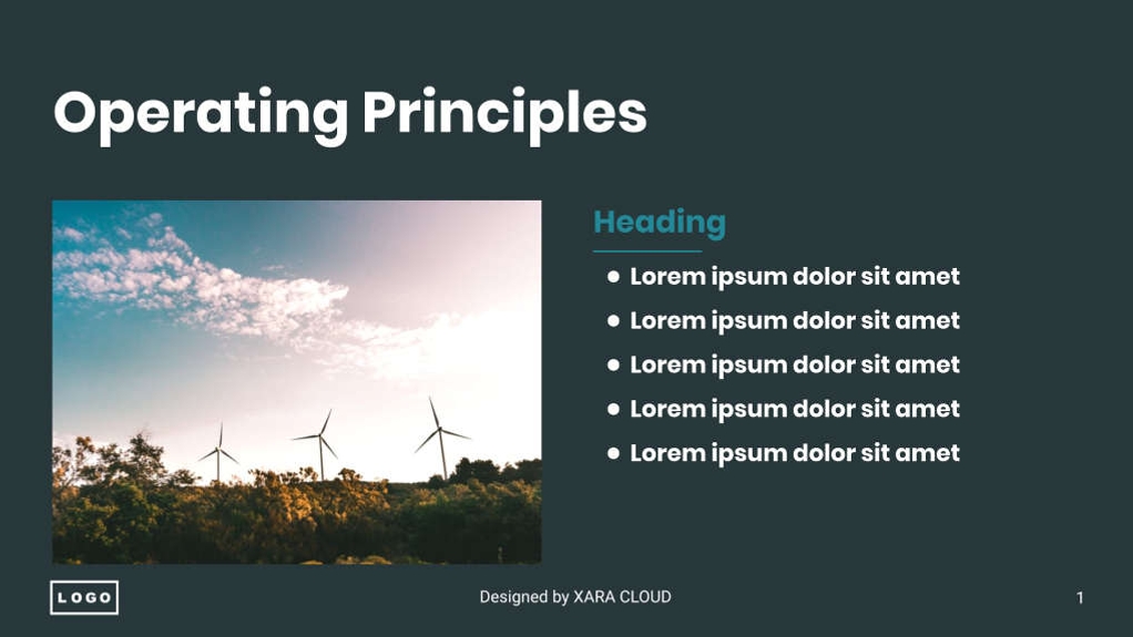Free presentation pitch deck template