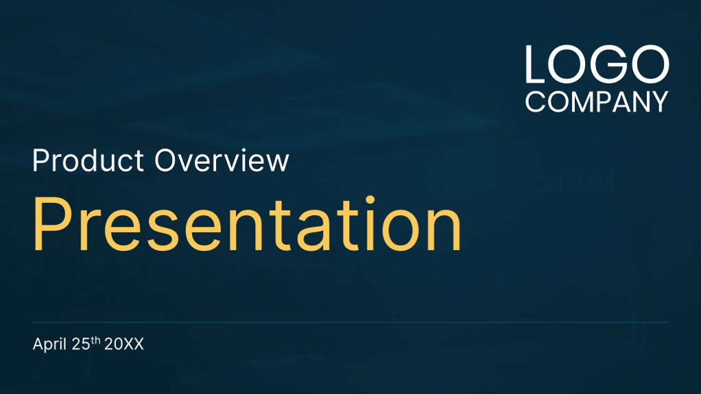 Free presentation sales product overview template