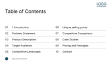 Free presentation sales product overview template