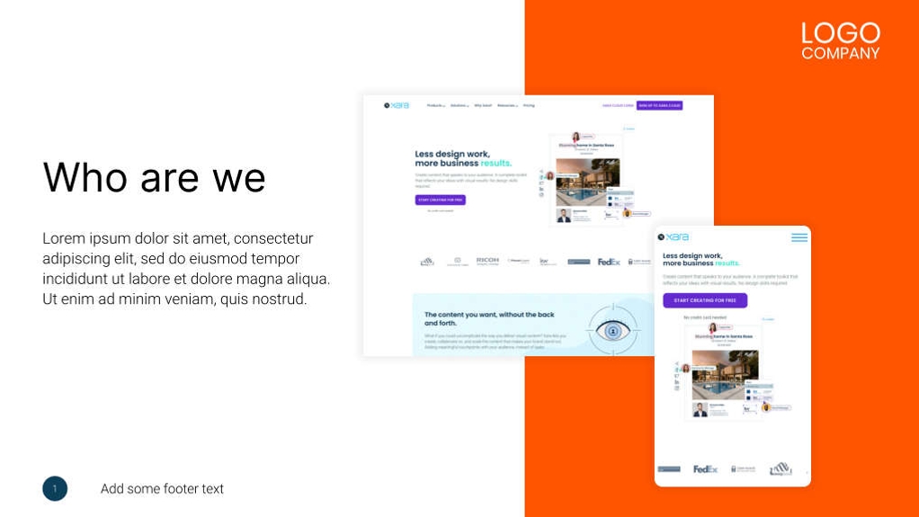 Free presentation sales product overview template