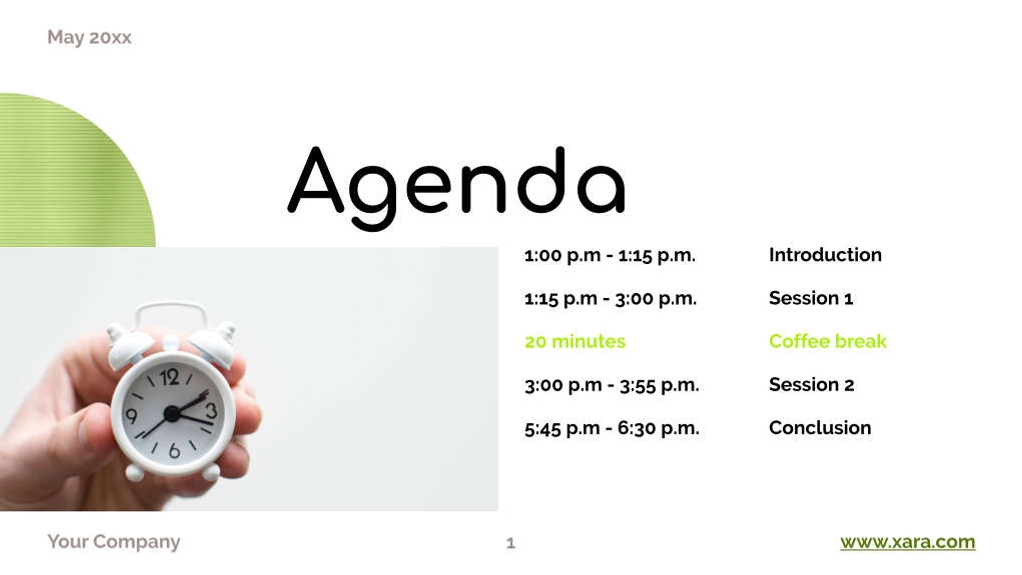 Free presentation social media strategy template