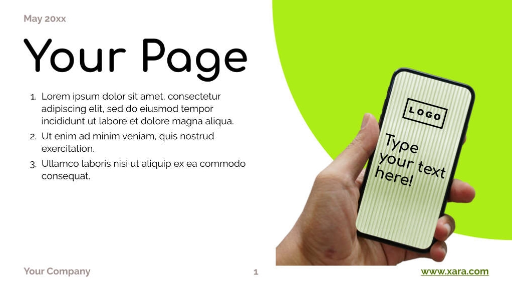 Free presentation social media strategy template