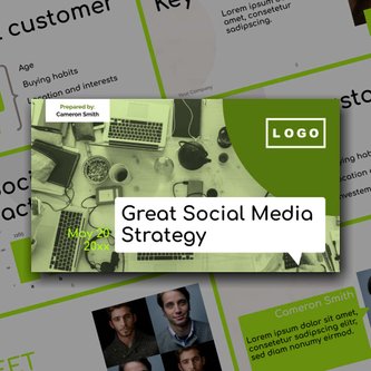 Free präsentationen   social media strategy template