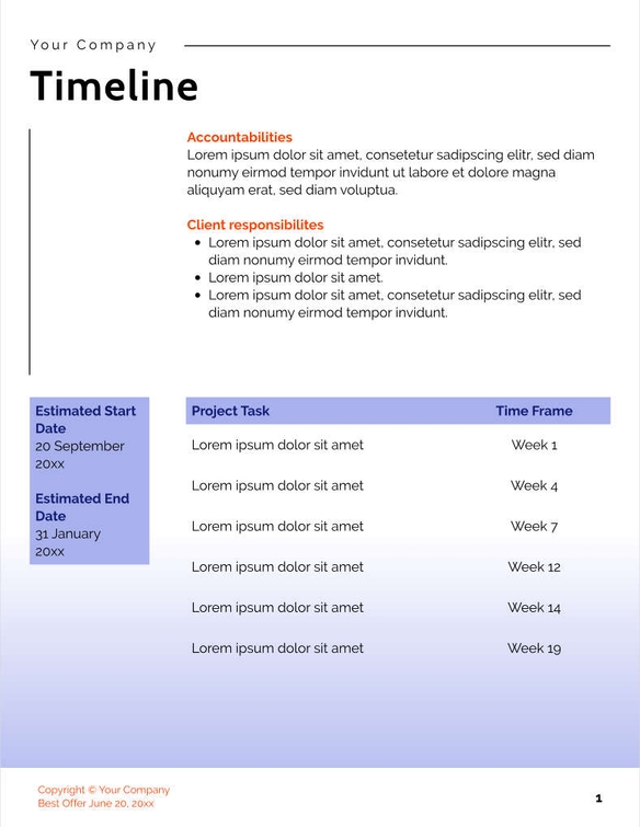 Free proposal digital consulting template
