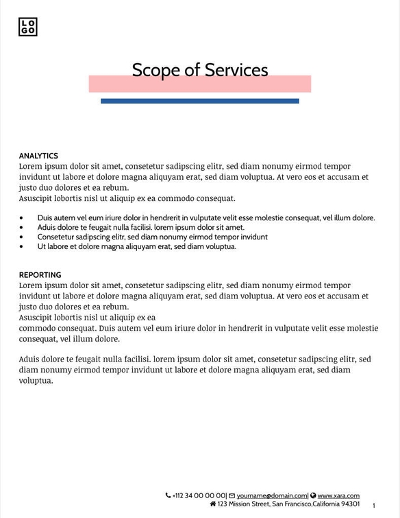 Free proposal digital marketing template