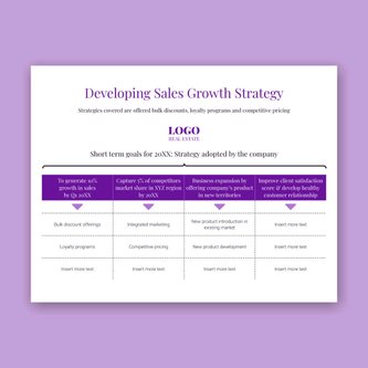 Free strategy & planning template