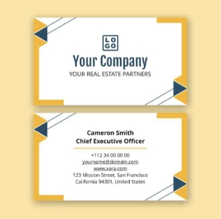 Xara real estate business card template