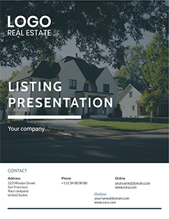 Listing presentation template