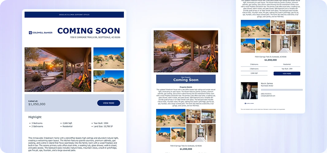 coming soon modern brochure