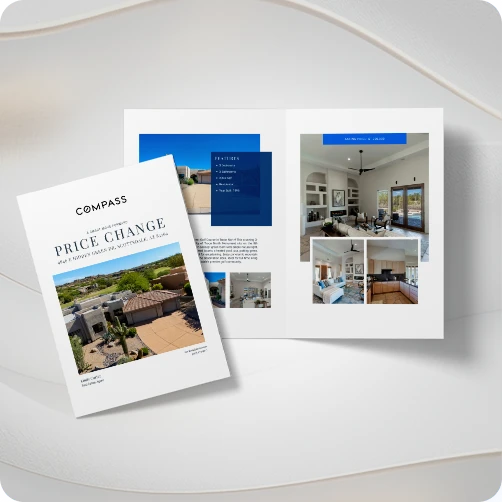 price reduction luxury brochure