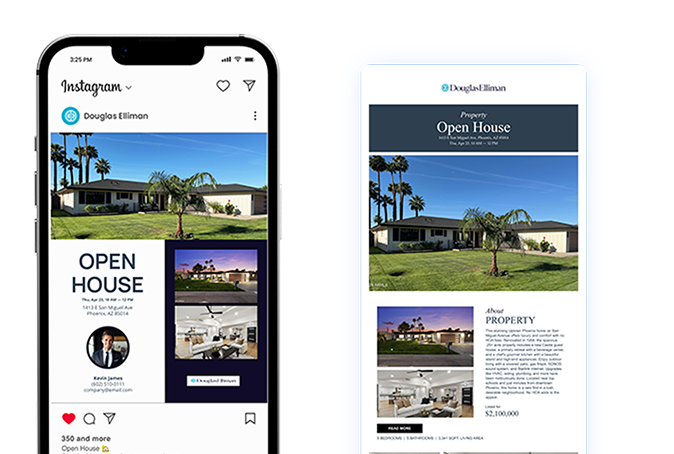 Listing automation open house campaign